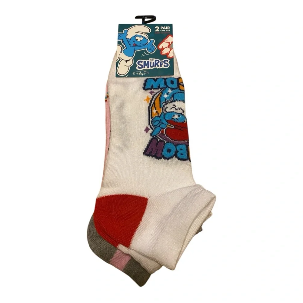 Smurf’s Colorful Ankle Socks - 2 pair